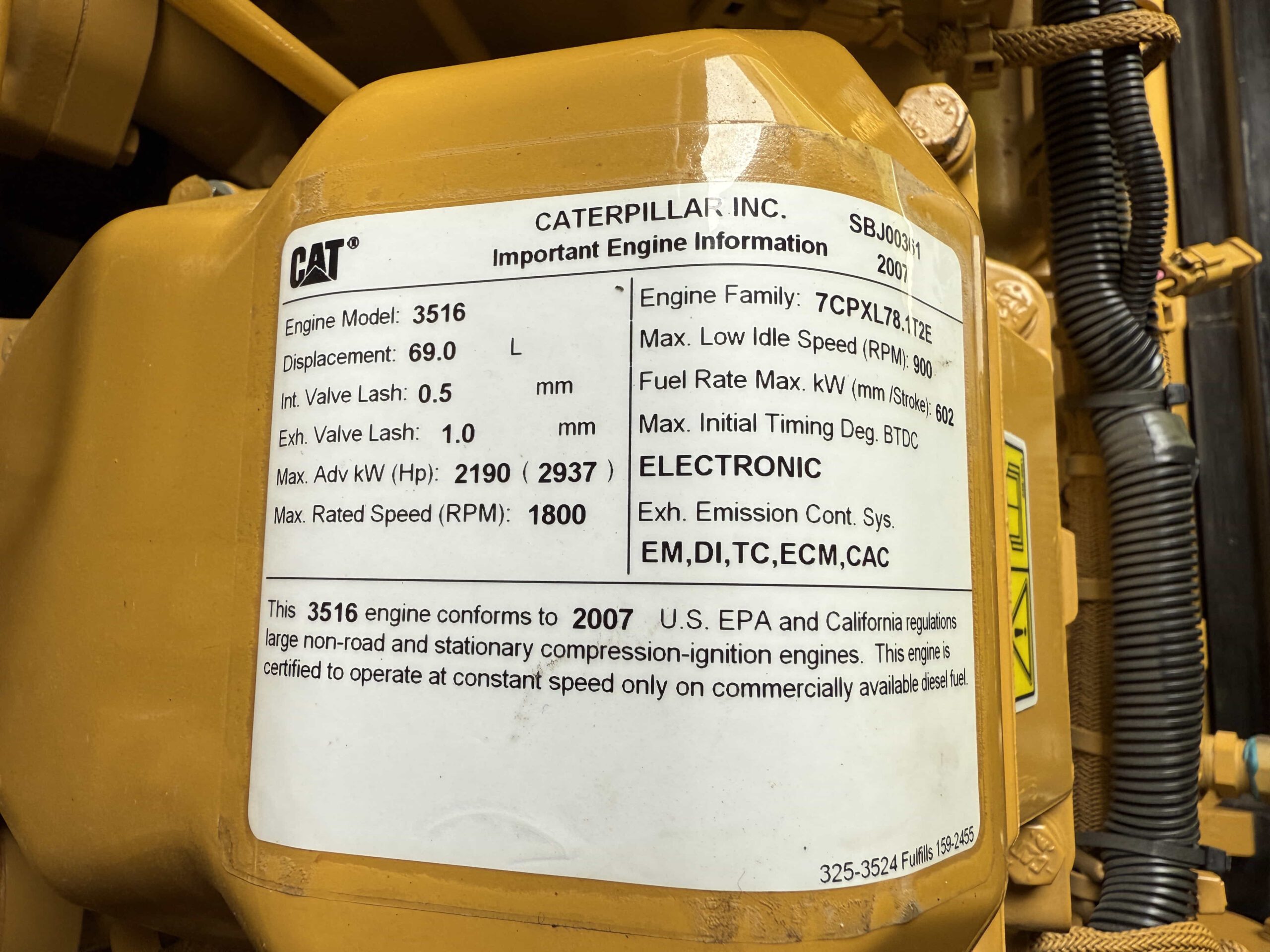 2007 CAT 3516C Diesel Generator - Image 11