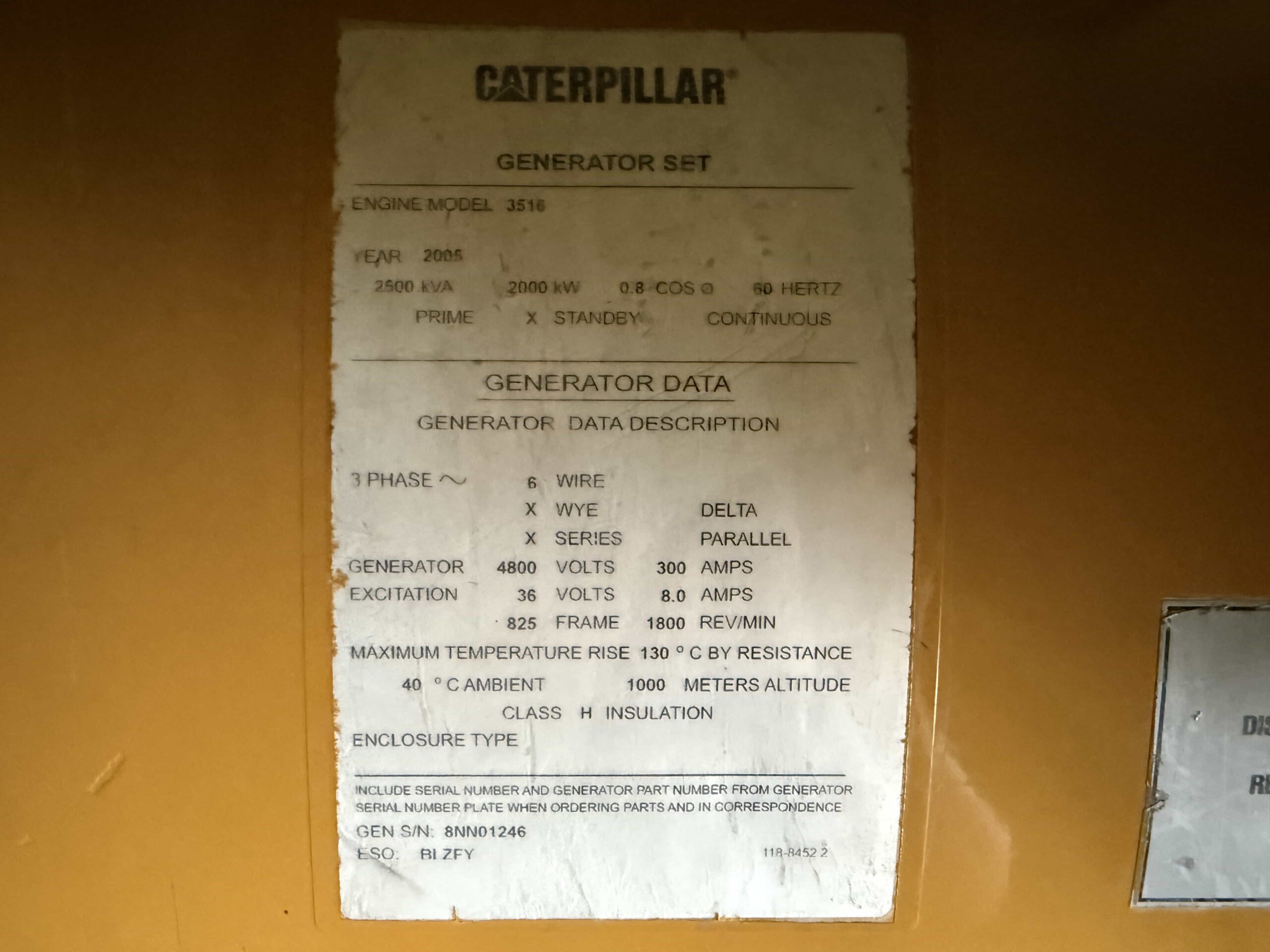 2007 CAT 3516C Diesel Generator - Image 13