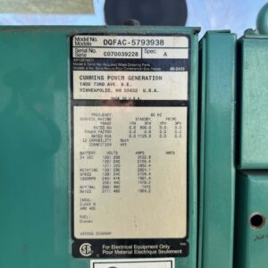 2007 Cummins DQFAC Diesel Generator - Image 11