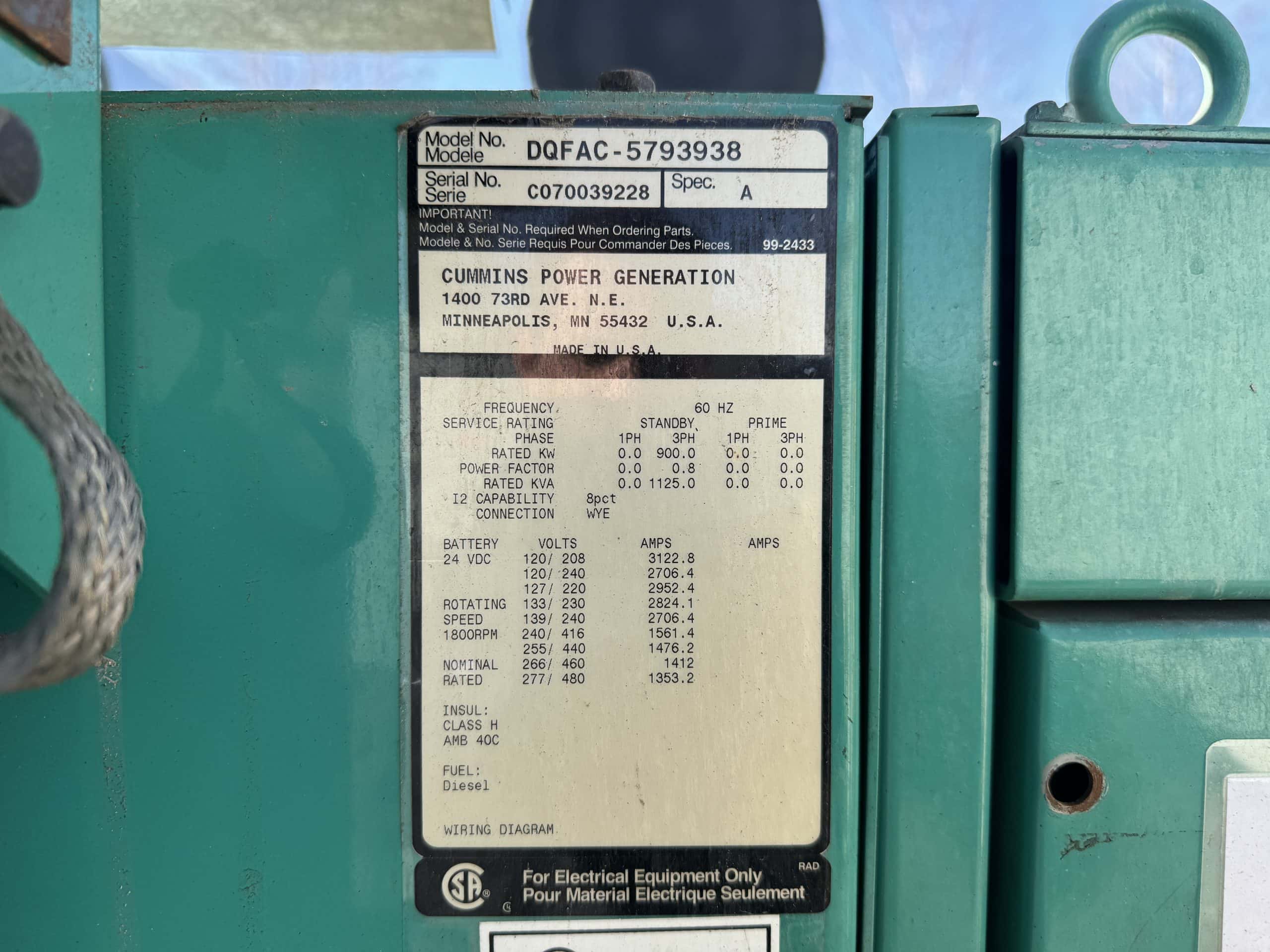 2007 Cummins DQFAC Diesel Generator - Image 11