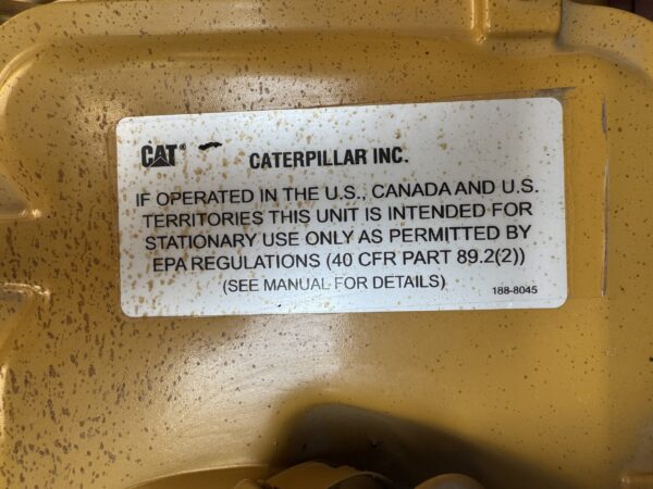 2004 CAT 3412 Diesel Generator