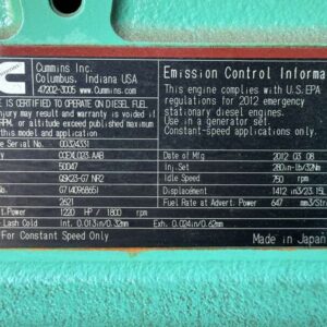 2012 Cummins DQCB Diesel Generator - Image 2