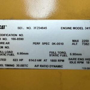 2003 CAT 3412 Diesel Generator - Image 2