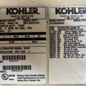 2010 Kohler 500REOZVB Diesel Generator - Image 3