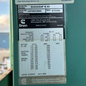 1997 Cummins DFED Diesel Generator - Image 3
