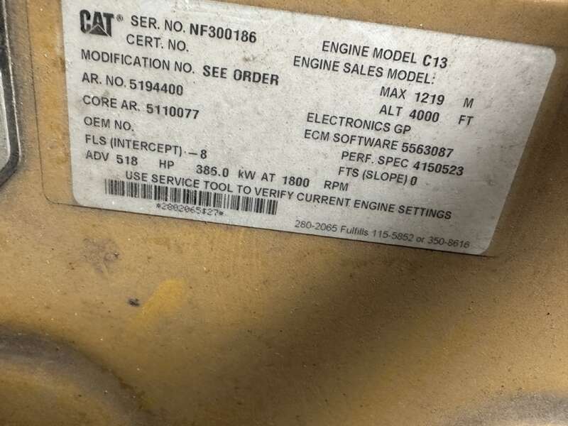 2018 CAT XQ425 Diesel Generator - Image 3