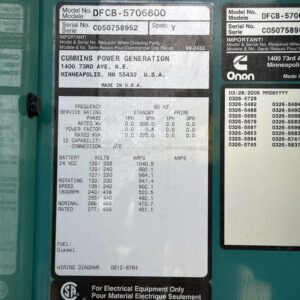 2005 Cummins DFCB Diesel Generator - Image 3