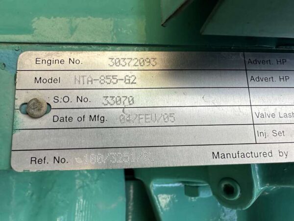 2005 Cummins DFCB Diesel Generator